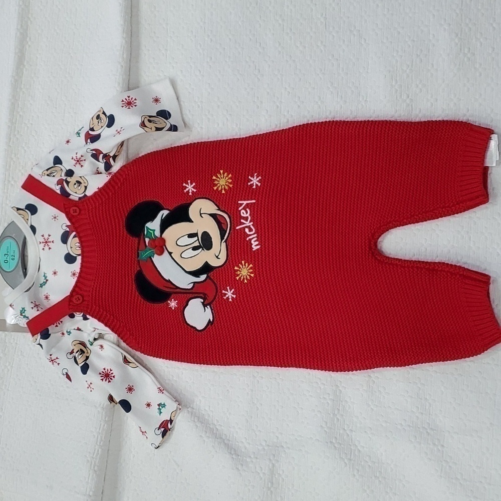 Primark Mickey Mouse Knit set size 0-3 mos